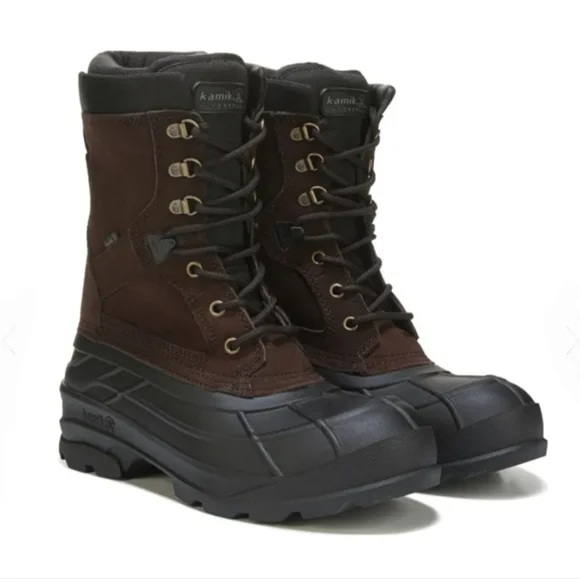 Kamik Montana 2 Waterproof Boots Kamik Montana 2 Thinsulate Brown Winter Boots Mens Size 10  main image 2
